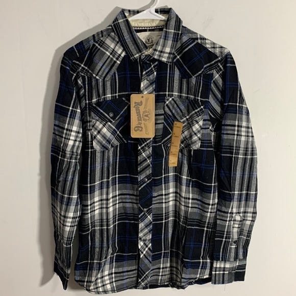 Roebuck & Co *Young Men’s* NWT Flannel Shirt Size small - Picture 1 of 8